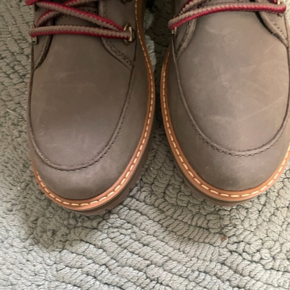 Timberland Courmayeur Valley Waterproof Leather & Fabric Hiking Boots, Size 9 - Picture 7 of 8